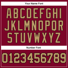 Load image into Gallery viewer, Custom Maroon Old Gold-Black Authentic Throwback Basketball Jersey
