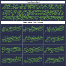 Load image into Gallery viewer, Custom Navy Navy-Neon Green Authentic Baseball Jersey
