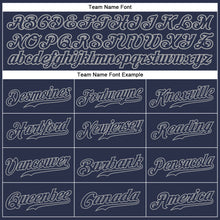 Load image into Gallery viewer, Custom Navy Navy-Gray Authentic Baseball Jersey
