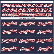 Load image into Gallery viewer, Custom Navy White-Red Authentic Sleeveless Baseball Jersey
