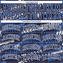 Load image into Gallery viewer, Custom Navy Navy-Royal Round Neck Sublimation Basketball Suit Jersey
