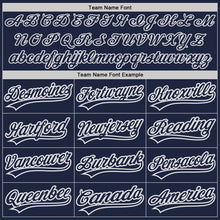 Load image into Gallery viewer, Custom Navy Navy-Gray Authentic Baseball Jersey
