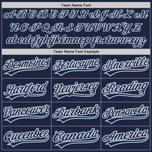 Load image into Gallery viewer, Custom Navy Navy-Light Blue Authentic Baseball Jersey
