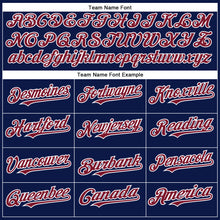 Load image into Gallery viewer, Custom Navy Crimson-White Authentic Baseball Jersey

