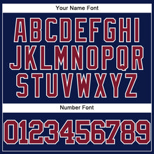 Load image into Gallery viewer, Custom Navy Crimson-White Authentic Baseball Jersey
