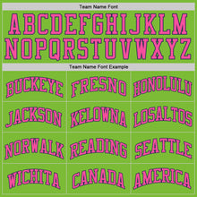 Load image into Gallery viewer, Custom Neon Green Pink-Navy Authentic Basketball Jersey
