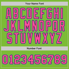 Load image into Gallery viewer, Custom Neon Green Pink-Light Blue Authentic Basketball Jersey
