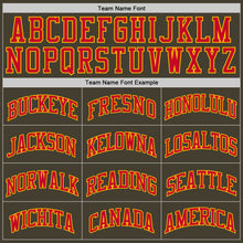 Load image into Gallery viewer, Custom Olive Red-Gold Authentic Throwback Salute To Service  Basketball Jersey

