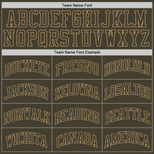 Load image into Gallery viewer, Custom Olive Olive-Old Gold Authentic Throwback Salute To Service  Basketball Jersey
