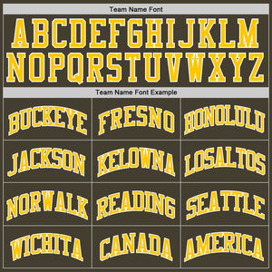 Custom Olive Gold-White Authentic Throwback Salute To Service  Basketball Jersey