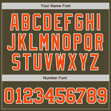 Load image into Gallery viewer, Custom Olive Orange-White Authentic Salute To Service Baseball Jersey
