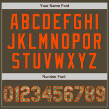 Load image into Gallery viewer, Custom Olive Camo-Orange Authentic Salute To Service Baseball Jersey

