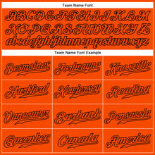 Load image into Gallery viewer, Custom Orange Orange-Black Authentic Sleeveless Baseball Jersey
