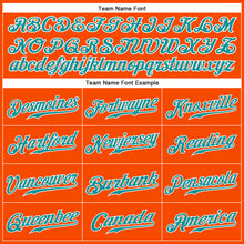Load image into Gallery viewer, Custom Orange Teal-White Authentic Sleeveless Baseball Jersey
