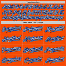 Load image into Gallery viewer, Custom Orange Royal-Black Authentic Baseball Jersey
