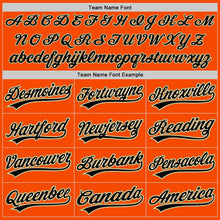 Load image into Gallery viewer, Custom Orange Black Cream-Old Gold Authentic Baseball Jersey
