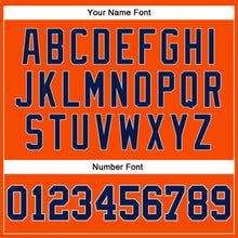 Load image into Gallery viewer, Custom Orange Navy-Gray Authentic Throwback Basketball Jersey
