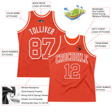 Load image into Gallery viewer, Custom Orange Orange-White Authentic Throwback Basketball Jersey
