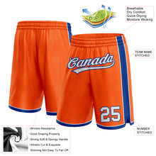 Load image into Gallery viewer, Custom Orange White-Royal Authentic Basketball Shorts
