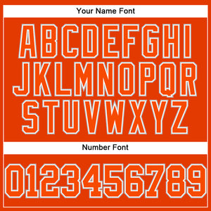 Custom Orange White-Gray Authentic Baseball Jersey
