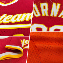 Load image into Gallery viewer, Custom Orange White-Gray Authentic Throwback Baseball Jersey
