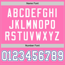 Load image into Gallery viewer, Custom Pink White-Royal Mesh Authentic Football Jersey
