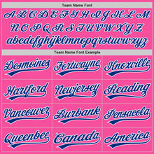 Load image into Gallery viewer, Custom Pink Royal-White Authentic Baseball Jersey

