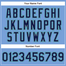 Load image into Gallery viewer, Custom Powder Blue Navy Gray-Teal Authentic Baseball Jersey
