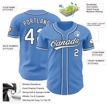 Load image into Gallery viewer, Custom Powder Blue White-Black Authentic Baseball Jersey
