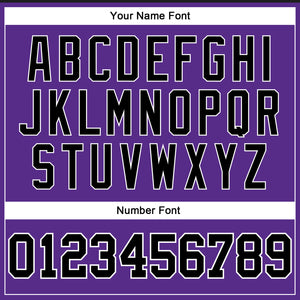 Custom Purple Black Pinstripe Black-White Authentic Basketball Jersey