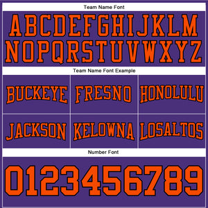 Custom Stitched Purple Orange-Black Football Pullover Sweatshirt Hoodie