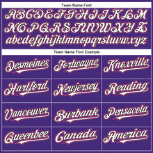 Load image into Gallery viewer, Custom Purple Pink-Black Authentic Baseball Jersey

