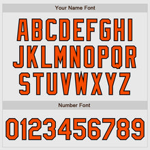 Load image into Gallery viewer, Custom White Black Pinstripe Orange-Black Authentic Raglan Sleeves Baseball Jersey

