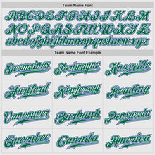 Load image into Gallery viewer, Custom White Royal Pinstripe Kelly Green-Royal Authentic Raglan Sleeves Baseball Jersey
