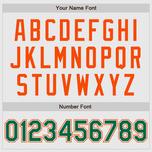 Custom White Kelly Green Pinstripe Kelly Green-Orange Authentic Raglan Sleeves Baseball Jersey