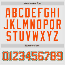 Load image into Gallery viewer, Custom White Green Pinstripe Orange-Green Authentic Raglan Sleeves Baseball Jersey
