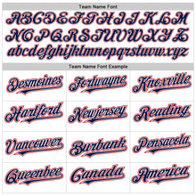 Load image into Gallery viewer, Custom White Navy-Red Authentic Raglan Sleeves Baseball Jersey
