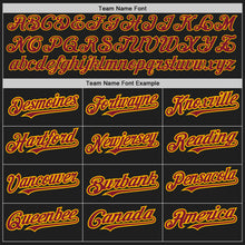 Load image into Gallery viewer, Custom Black Crimson-Gold Authentic Raglan Sleeves Baseball Jersey

