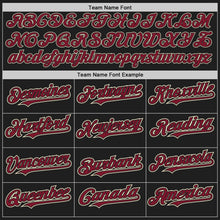 Load image into Gallery viewer, Custom Black Crimson-City Cream Authentic Raglan Sleeves Baseball Jersey
