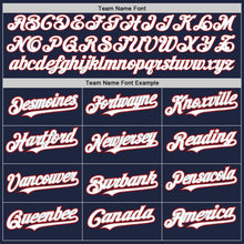 Load image into Gallery viewer, Custom Navy White Gray-Red Authentic Raglan Sleeves Baseball Jersey
