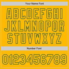 Load image into Gallery viewer, Custom Gold Green Authentic Raglan Sleeves Baseball Jersey
