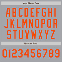 Load image into Gallery viewer, Custom Gray Orange-Light Blue Authentic Raglan Sleeves Baseball Jersey
