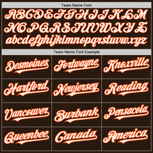 Load image into Gallery viewer, Custom Brown White-Orange Authentic Raglan Sleeves Baseball Jersey

