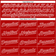 Load image into Gallery viewer, Custom Red Red-White Authentic Sleeveless Baseball Jersey

