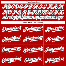 Load image into Gallery viewer, Custom Red White-Gray Authentic Sleeveless Baseball Jersey
