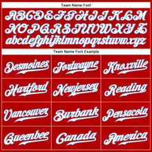 Load image into Gallery viewer, Custom Red White-Light Blue Authentic Sleeveless Baseball Jersey
