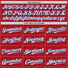 Load image into Gallery viewer, Custom Red White-Royal Authentic Baseball Jersey
