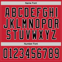 Load image into Gallery viewer, Custom Red Black-White Hockey Jersey
