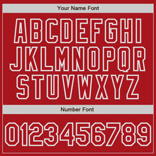 Load image into Gallery viewer, Custom Red Red-Gray Authentic Baseball Jersey
