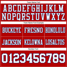 Load image into Gallery viewer, Custom Red White-Royal Authentic Football Jersey
